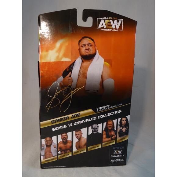 AEW Unrivaled Collection Series 15 Samoa Joe #145 Action Figure Jazwares Sealed - Picture 3 of 7